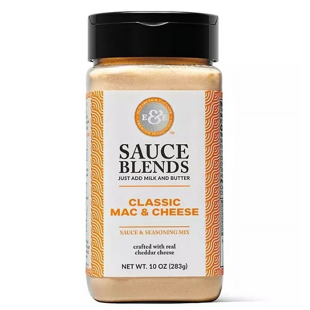Elizabeth-Eleanor-Sauce-Blends-Classic-Mac-Cheese-Sauce-Seasoning-Mix-10-oz_08096bfe-2cb5-499b-8e76-b3d80dd83031.e5865f1de5eb6198affaf72152f3429f (1)